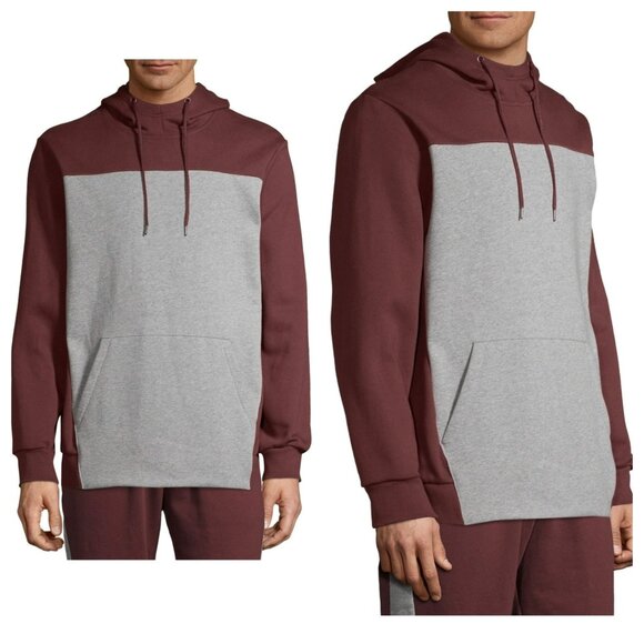 NWT Athletic Works Men’s Colorblock Fleece Hoodie – Stylish & Comfortable, Small - Picture 1 of 7